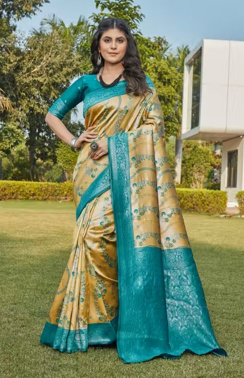 Cotton Silk Jacquard Saree
